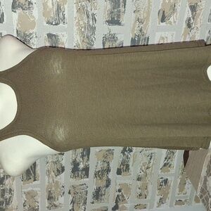 Free people Intimagely Long Beach Tank army Green size small